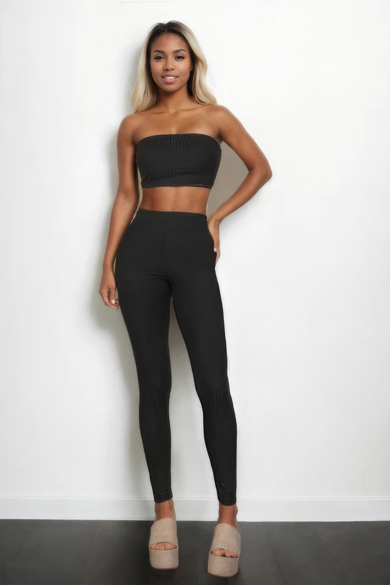 New Arrival – Ribbed Tube Top & Leggings Set – New Arrival Now Live