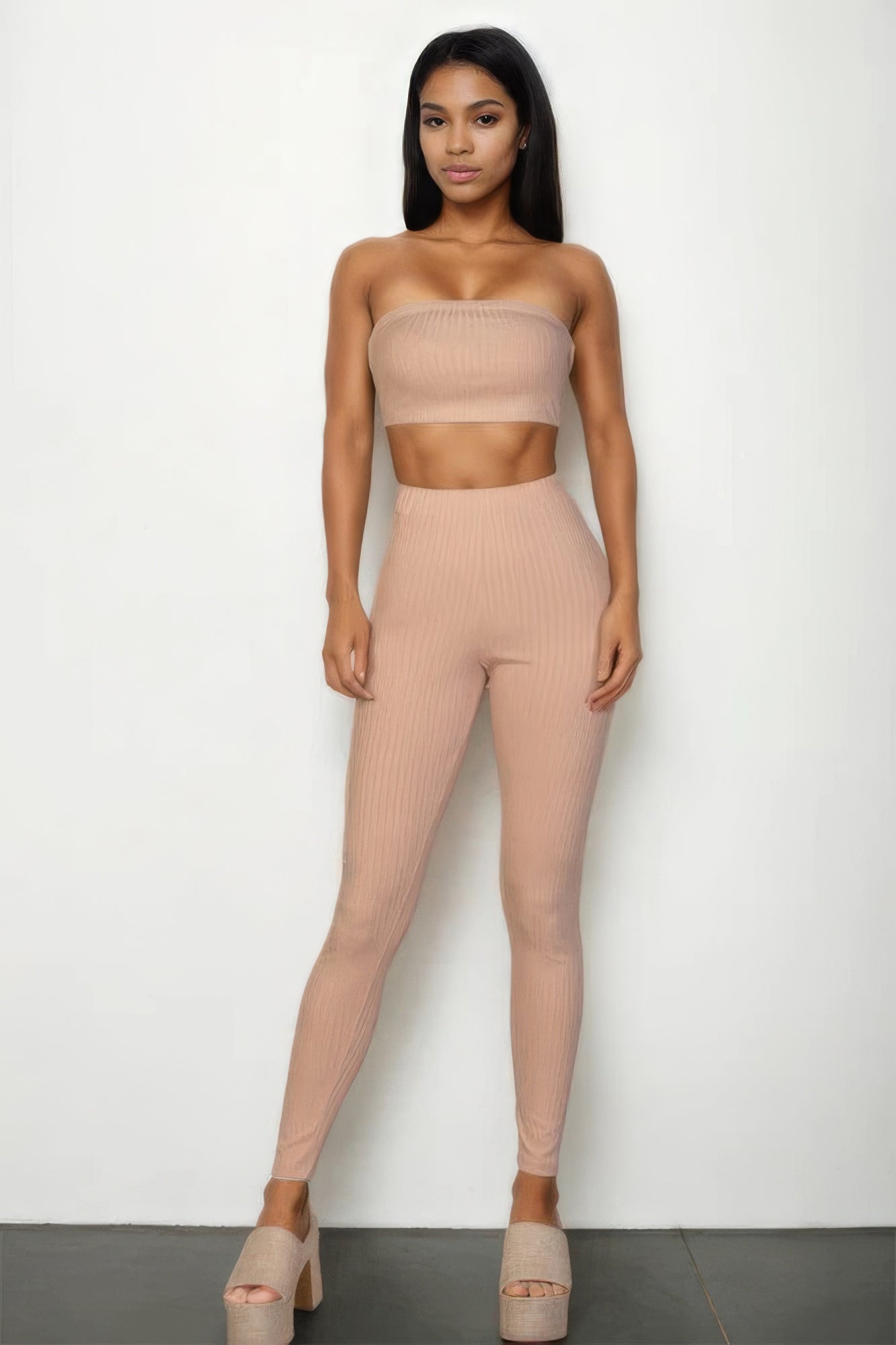 New Arrival – Ribbed Tube Top & Leggings Set – New Arrival Now Live