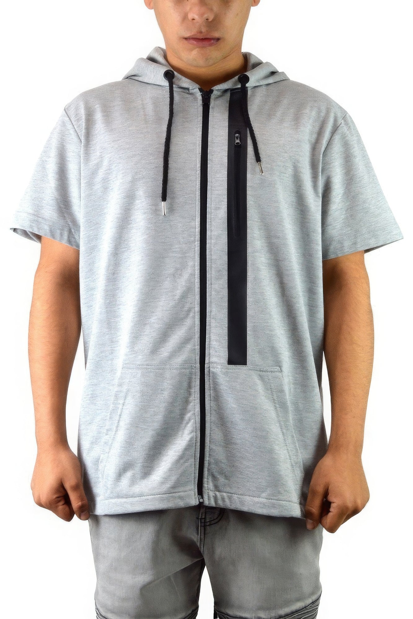 New Arrival – Men's Casual Short Sleeve Zip-up Hoodie Tops – New Arrival Now Live