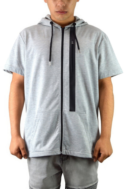 New Arrival – Men's Casual Short Sleeve Zip-up Hoodie Tops – New Arrival Now Live