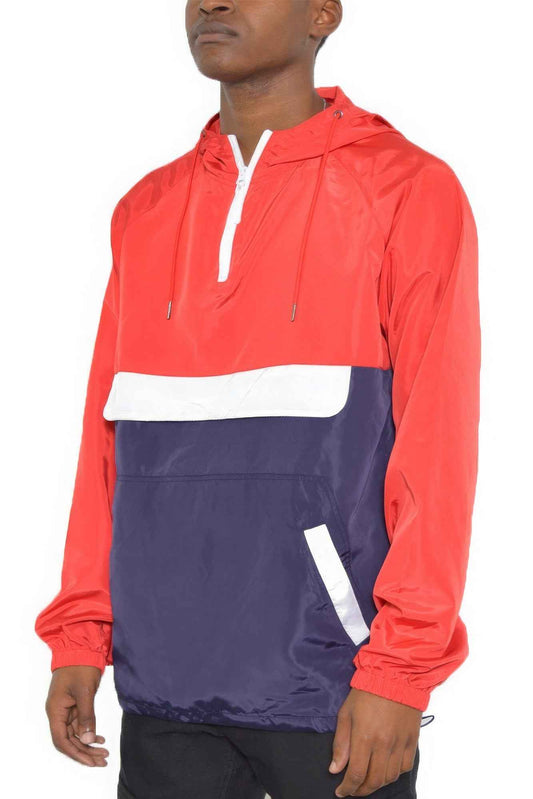 New Arrival – Color Block Anorak Jacket Pullover Windbreaker – New Arrival Now Live