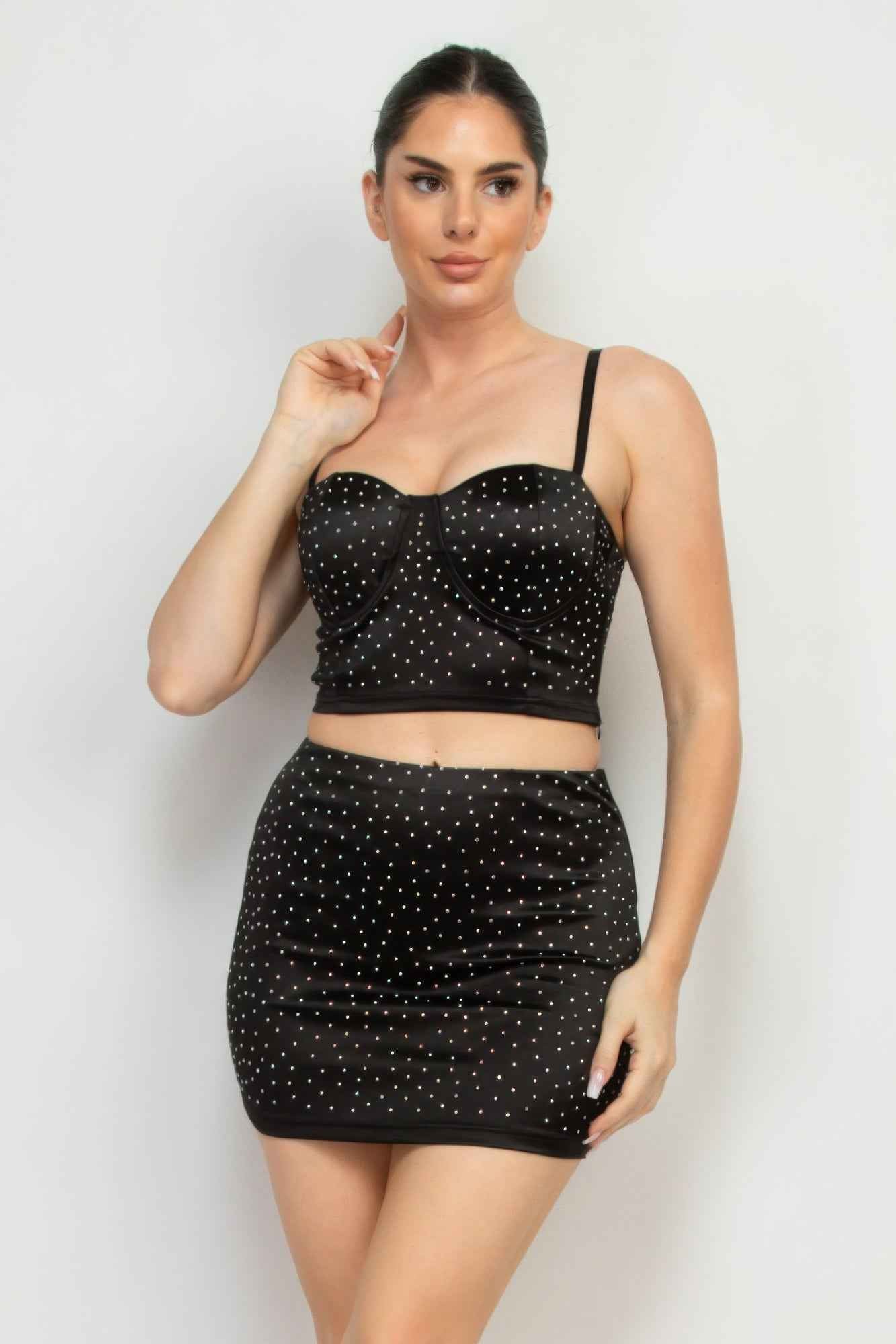New Arrival – Sweetheart Bustier Rhinestones Crop Top – New Arrival Now Live