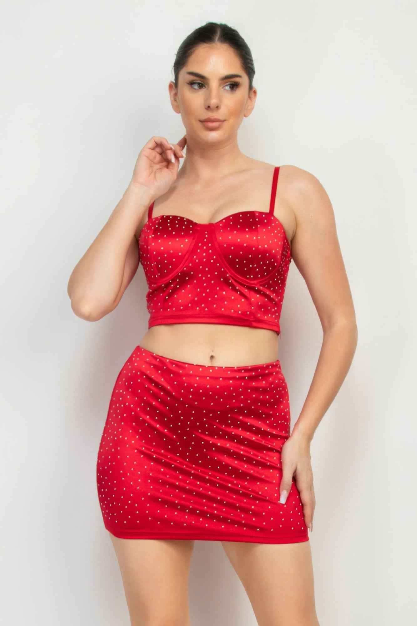 New Arrival – Sweetheart Bustier Rhinestones Crop Top – New Arrival Now Live