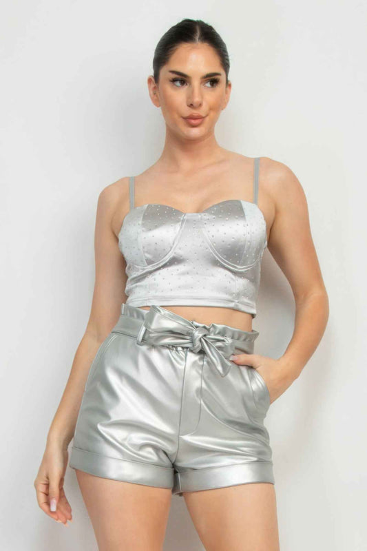 New Arrival – Sweetheart Bustier Rhinestones Crop Top – New Arrival Now Live