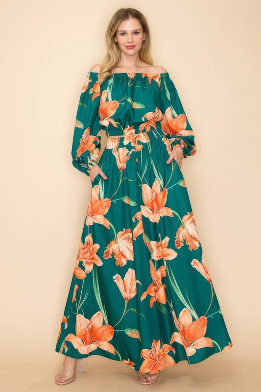 New Arrival – Off Shoulder Top And Wide Pants Set – New Arrival Now Live