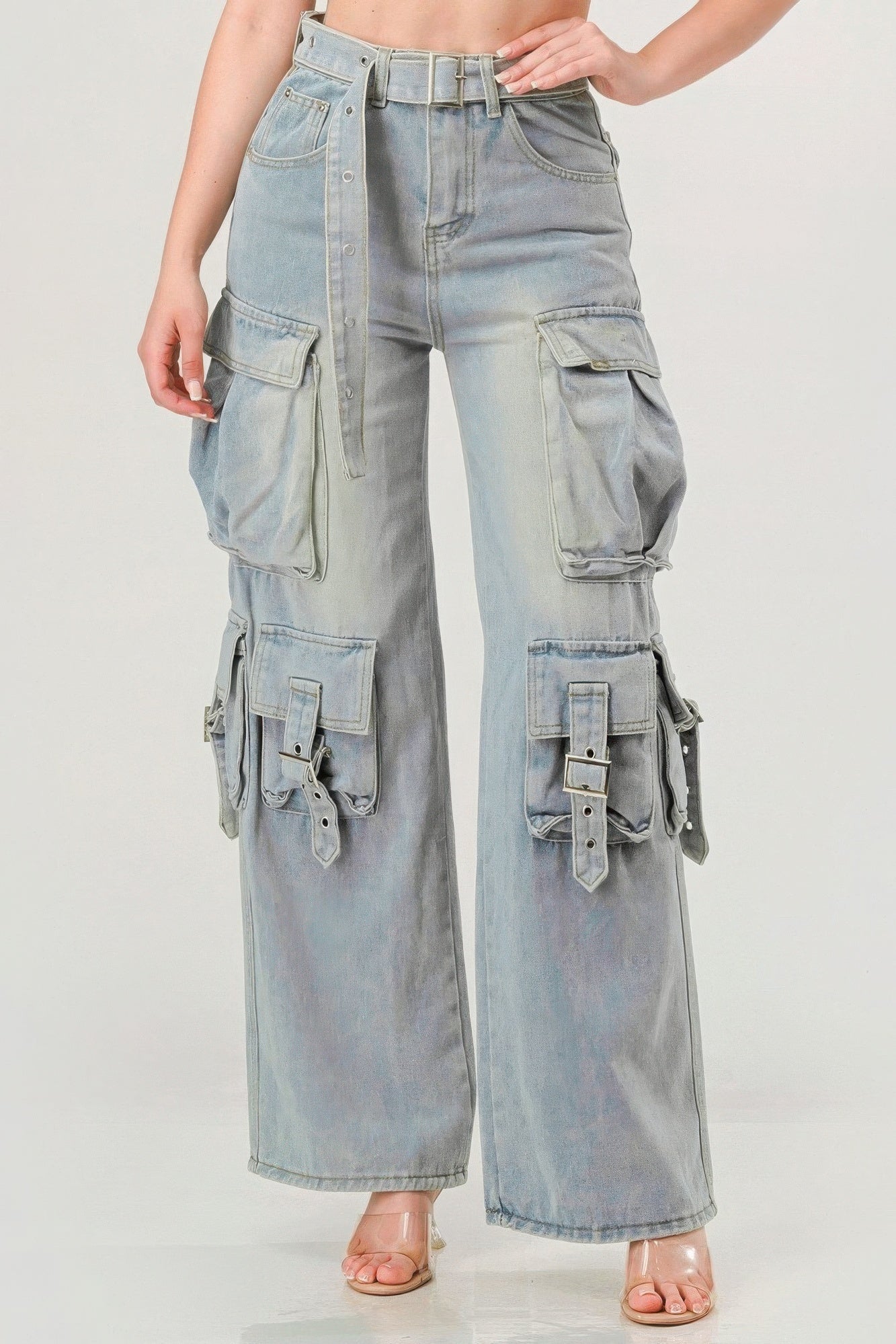 New Arrival – Belted Denim Cargo Jean – New Arrival Now Live
