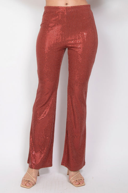 New Arrival – Sequined Fit & Flare Midrise Pants – New Arrival Now Live