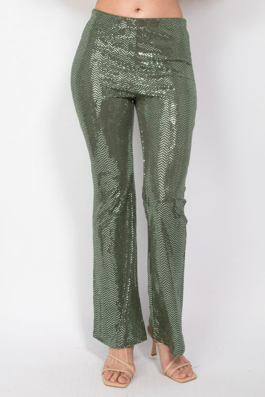 New Arrival – Sequined Fit & Flare Midrise Pants – New Arrival Now Live