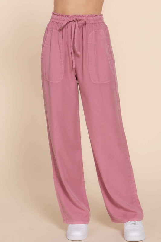 New Arrival – Elastic Waist Tencel Long Pants – New Arrival Now Live