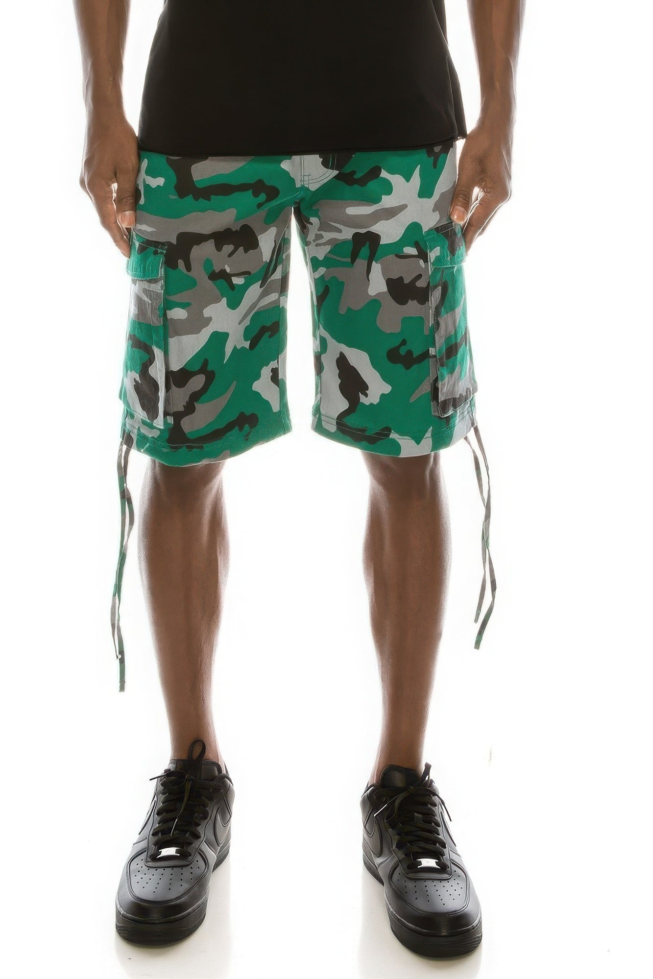 New Arrival – Men's Camo Belted Cargo Shorts – New Arrival Now Live
