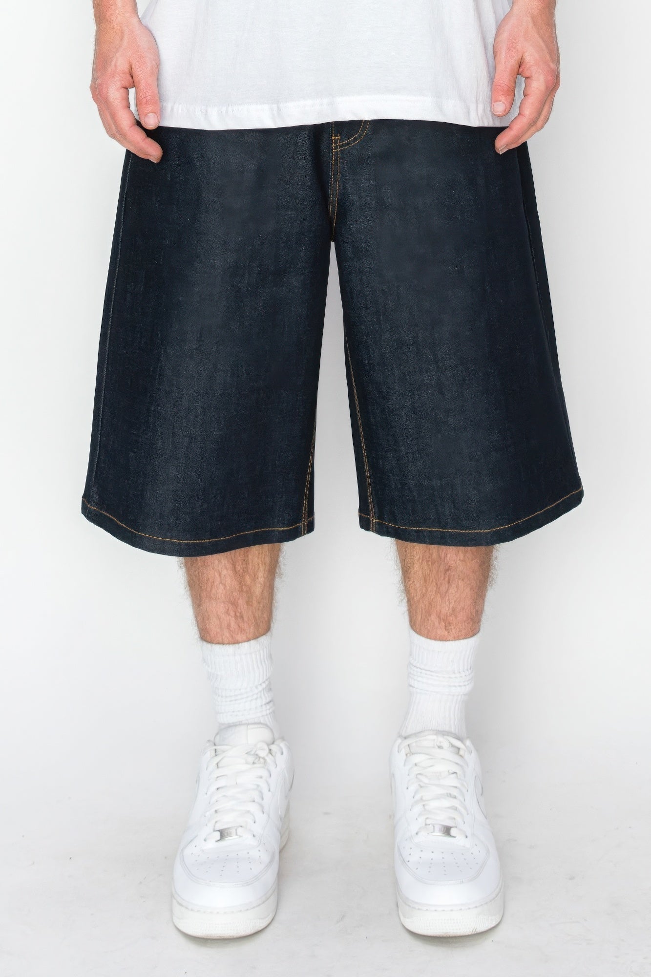 New Arrival – Baggy Fit Raw Denim Shorts – New Arrival Now Live