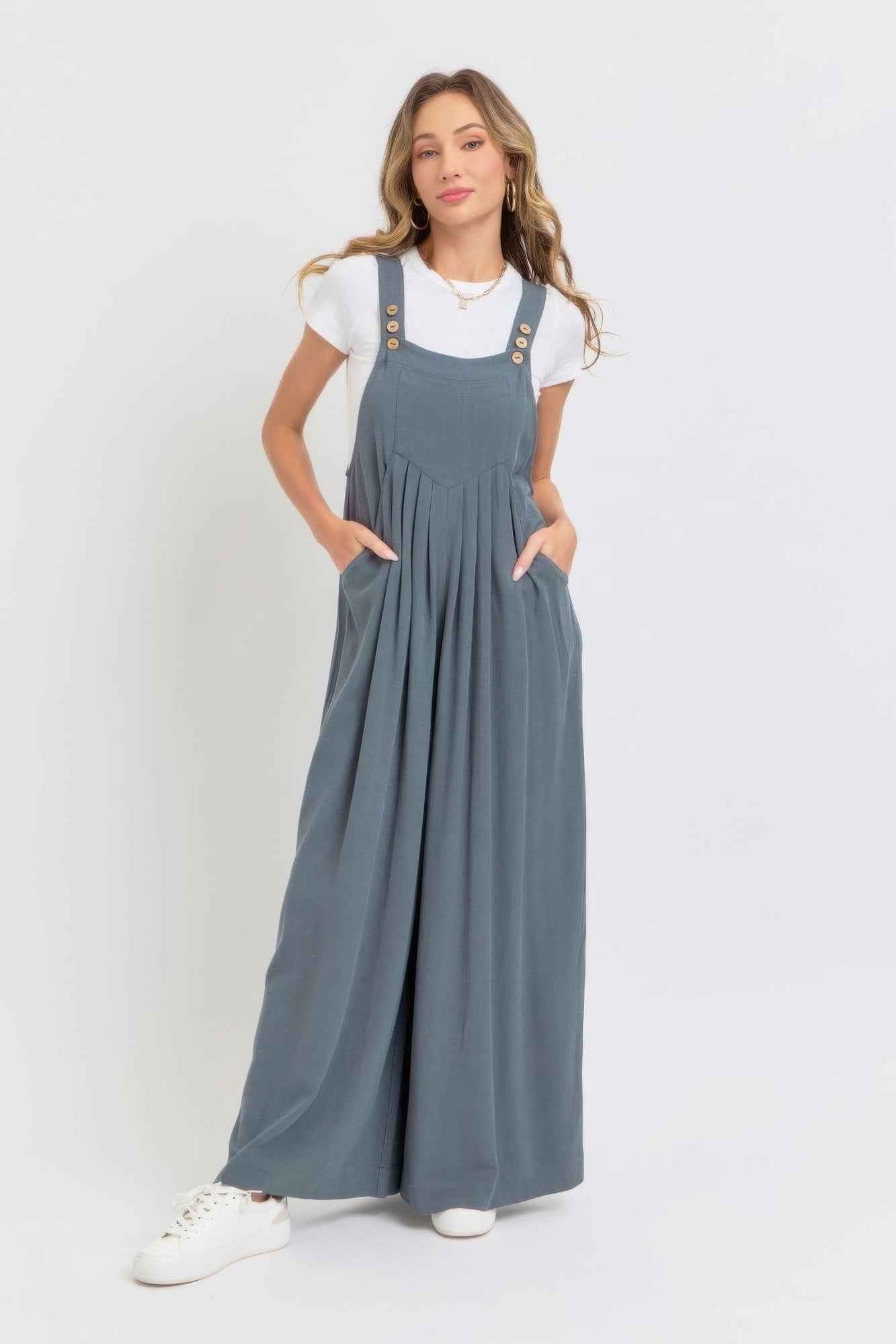 New Arrival – Adjustable Strap Overall Wide Leg Jumpsuit – New Arrival Now Live
