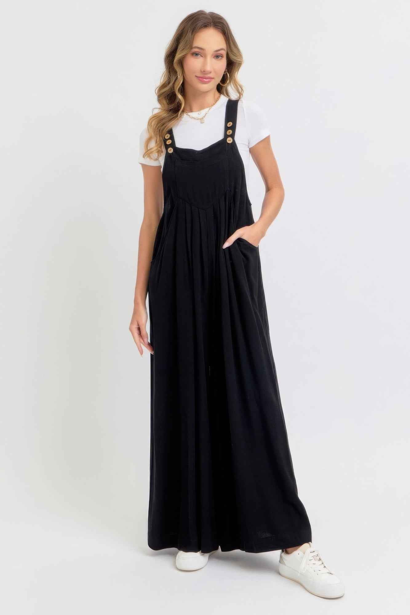 New Arrival – Adjustable Strap Overall Wide Leg Jumpsuit – New Arrival Now Live