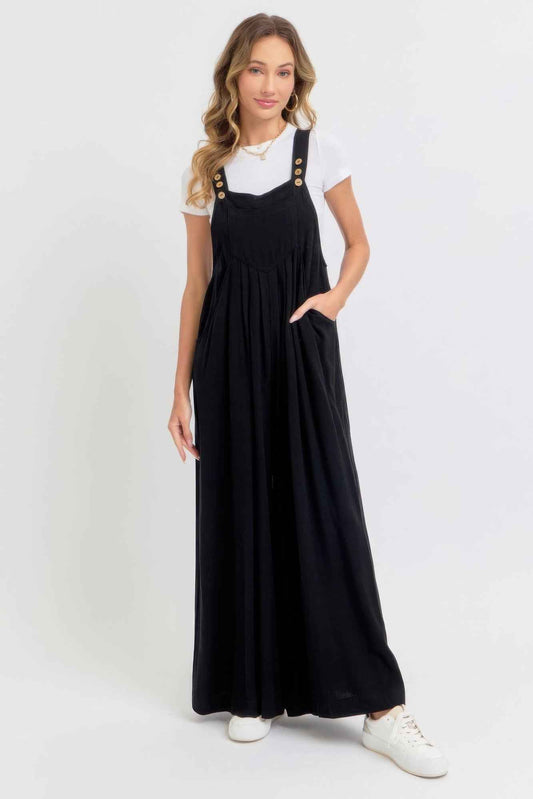 New Arrival – Adjustable Strap Overall Wide Leg Jumpsuit – New Arrival Now Live