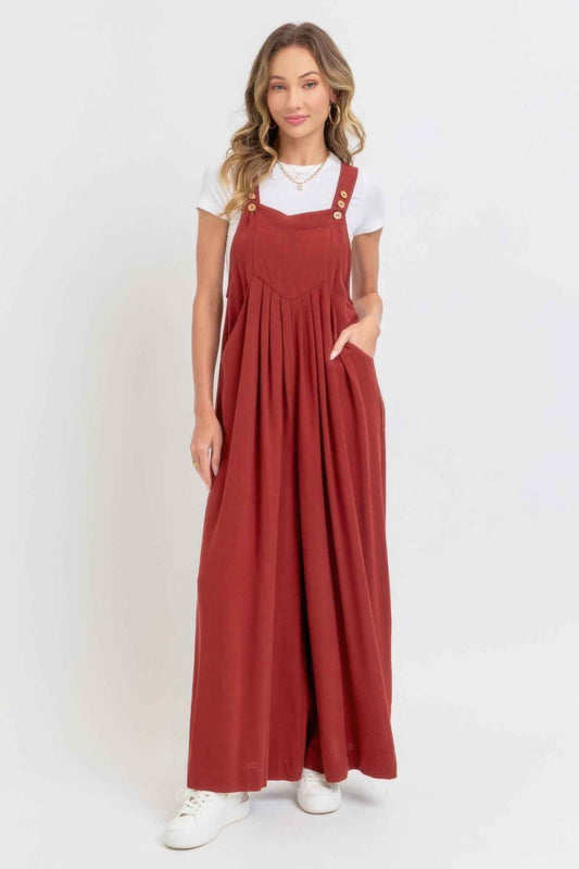 New Arrival – Adjustable Strap Overall Wide Leg Jumpsuit – New Arrival Now Live