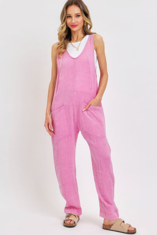 New Arrival – Mineral Washed Summer Jumpsuit – New Arrival Now Live