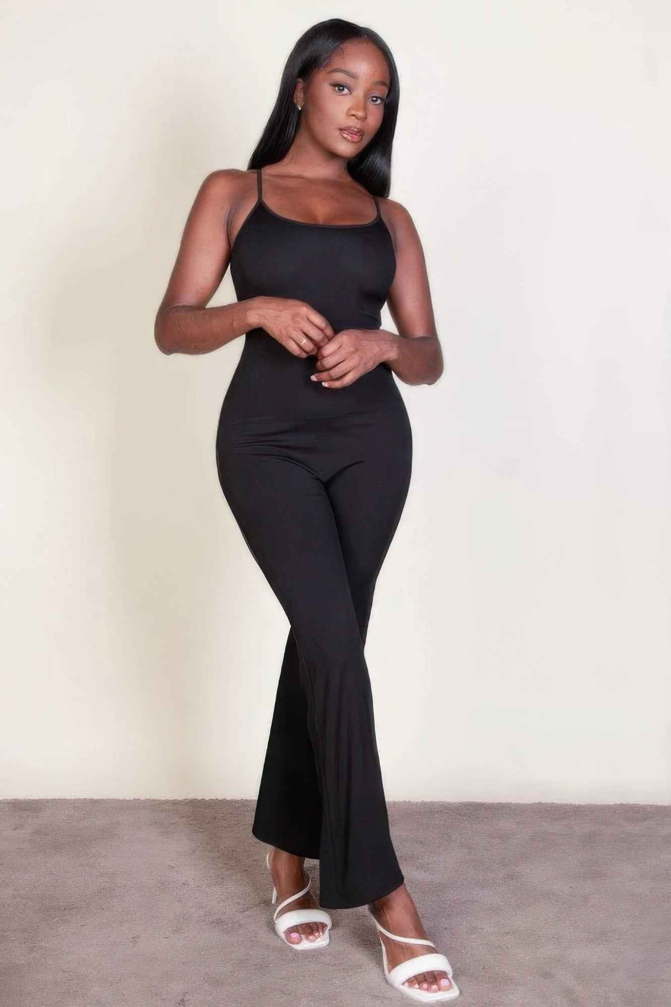 New Arrival – Ribbed sleeveless wide leg jumpsuit – New Arrival Now Live