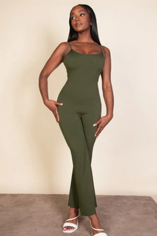 New Arrival – Ribbed sleeveless wide leg jumpsuit – New Arrival Now Live
