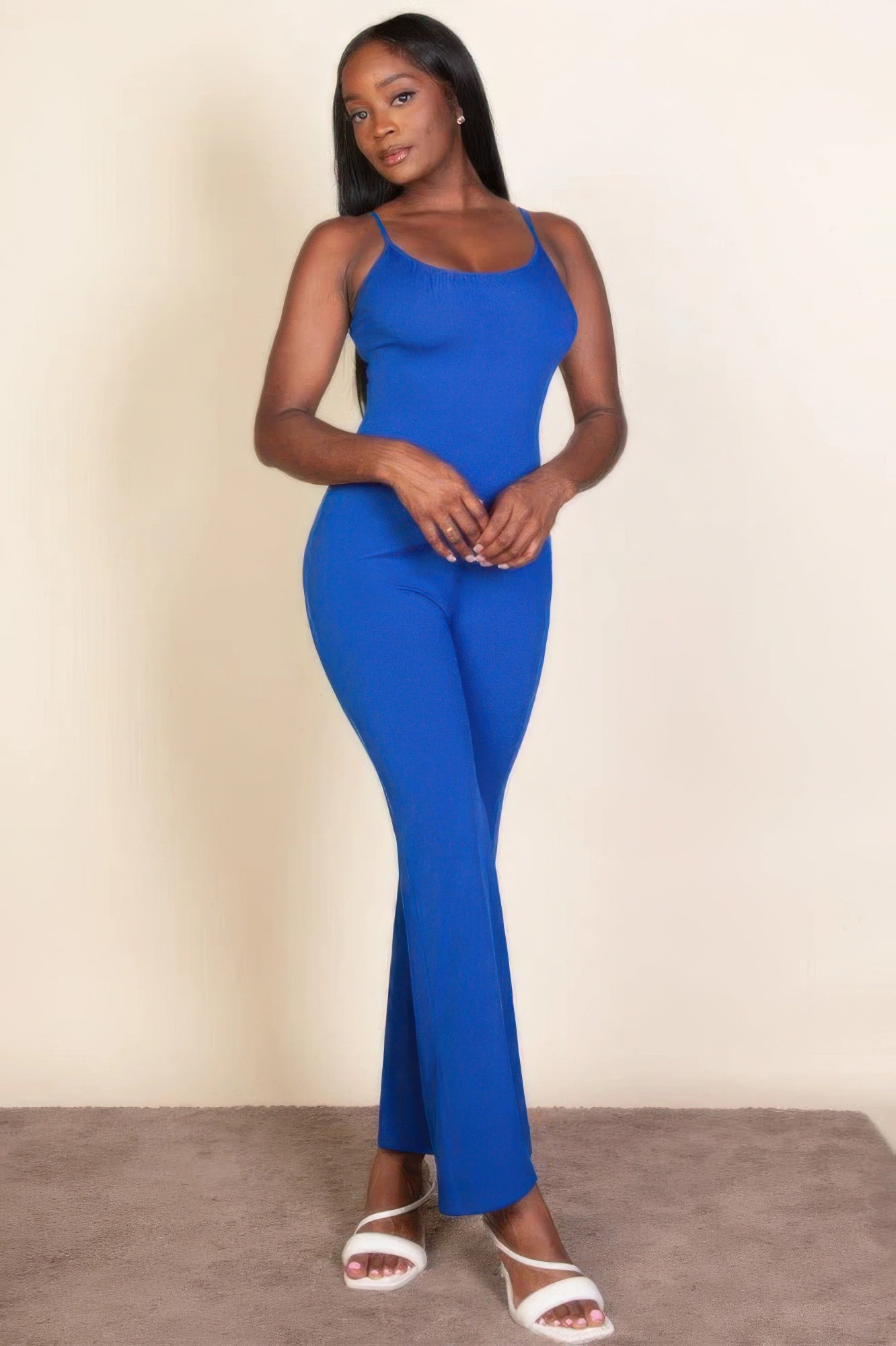 New Arrival – Ribbed sleeveless wide leg jumpsuit – New Arrival Now Live