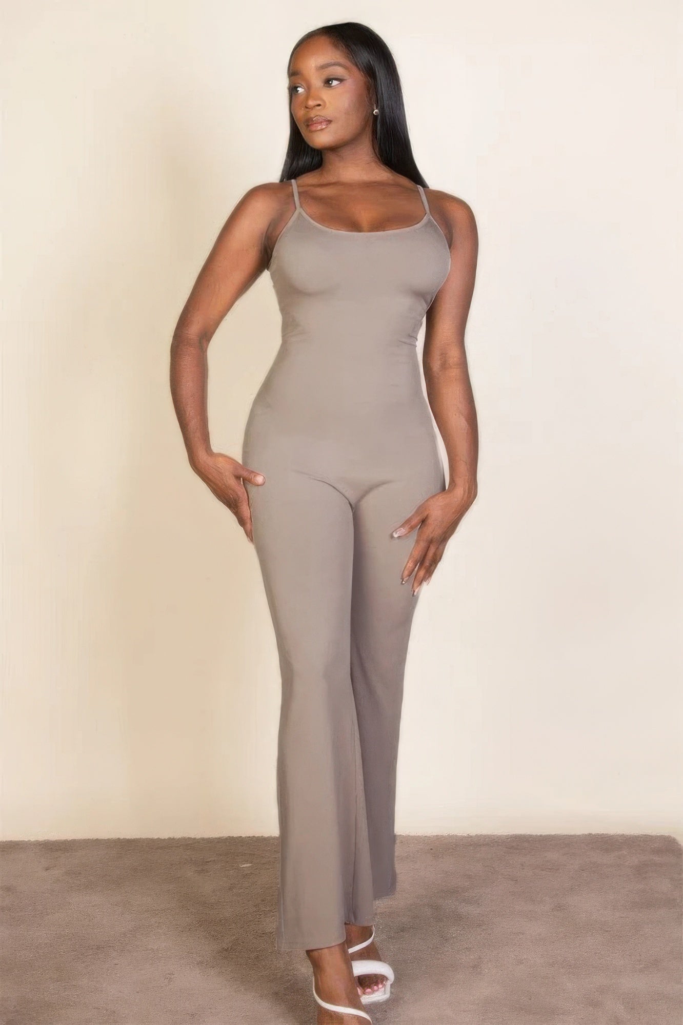 New Arrival – Ribbed sleeveless wide leg jumpsuit – New Arrival Now Live
