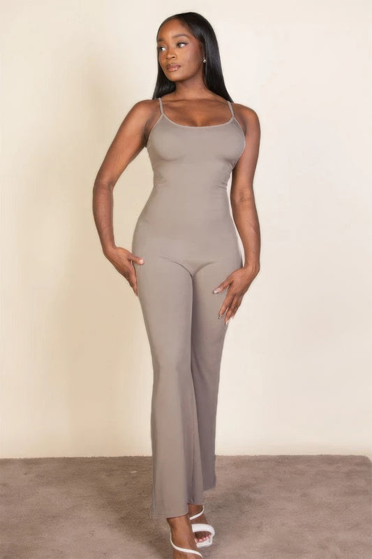 New Arrival – Ribbed sleeveless wide leg jumpsuit – New Arrival Now Live