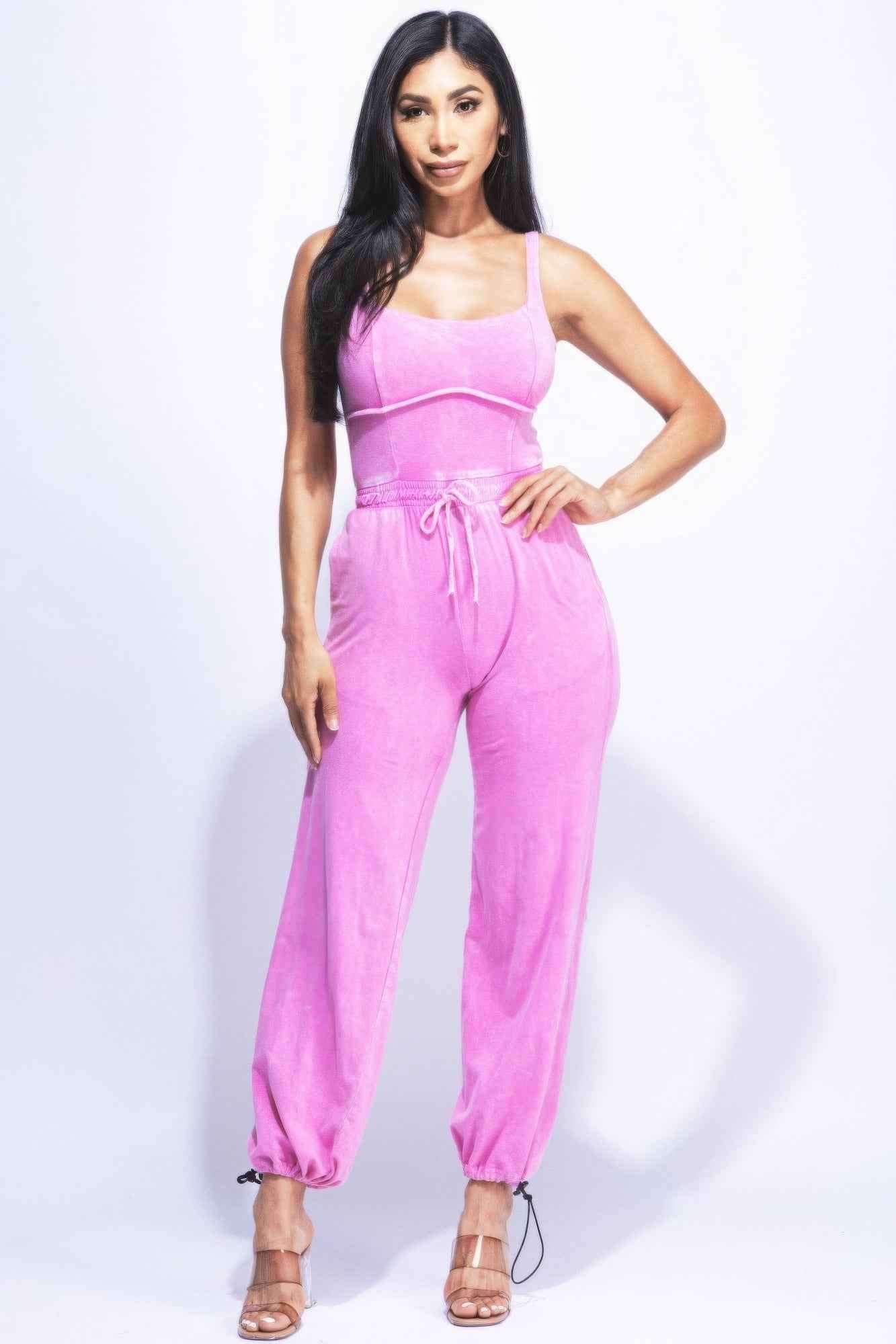 New Arrival – Washed Jumpsuit With Adjustable Ankle – New Arrival Now Live