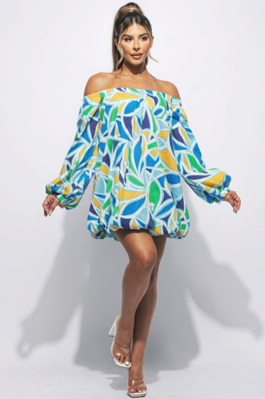 New Arrival – Off Shoulder Bubble Dress – New Arrival Now Live