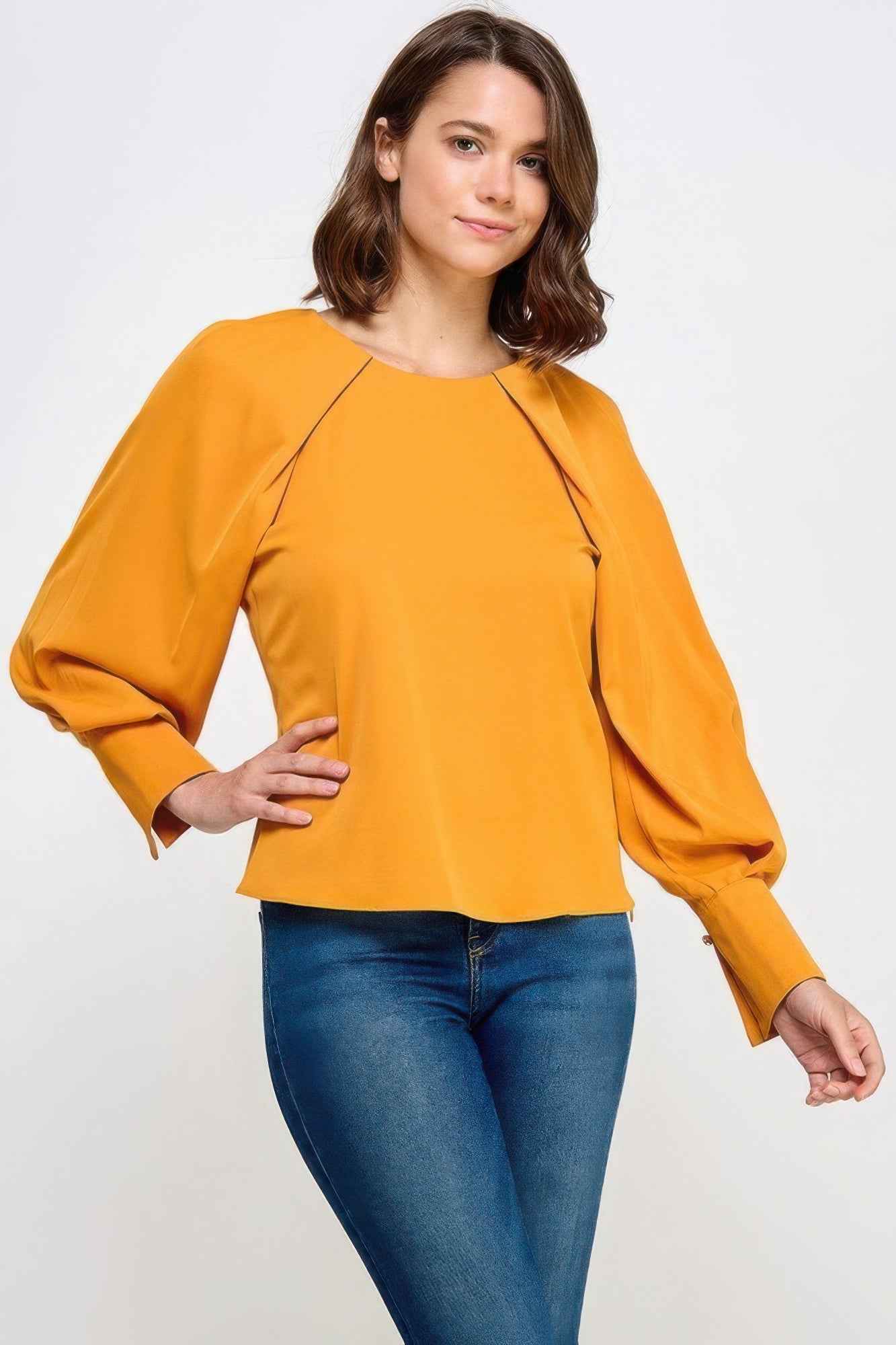 New Arrival – Raglan Long Sleeve Top With Back Neck Tie – New Arrival Now Live