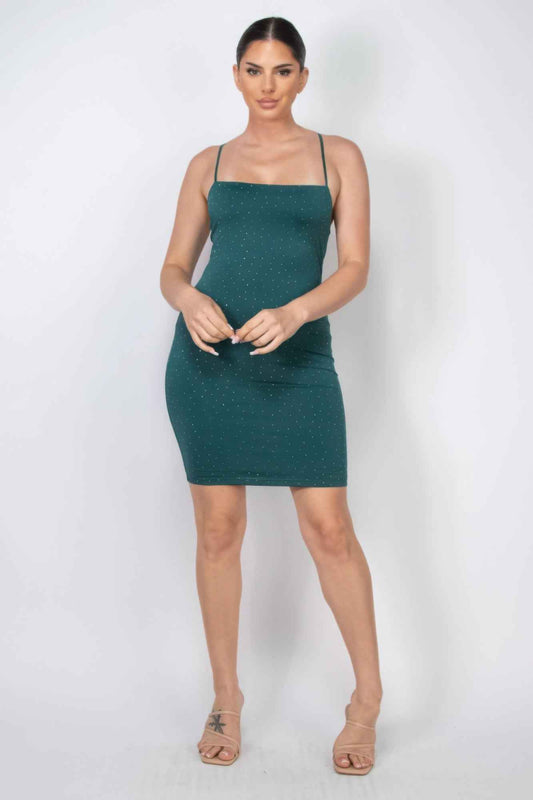 New Arrival – Rhinestones Double-layer Cami Dress – New Arrival Now Live