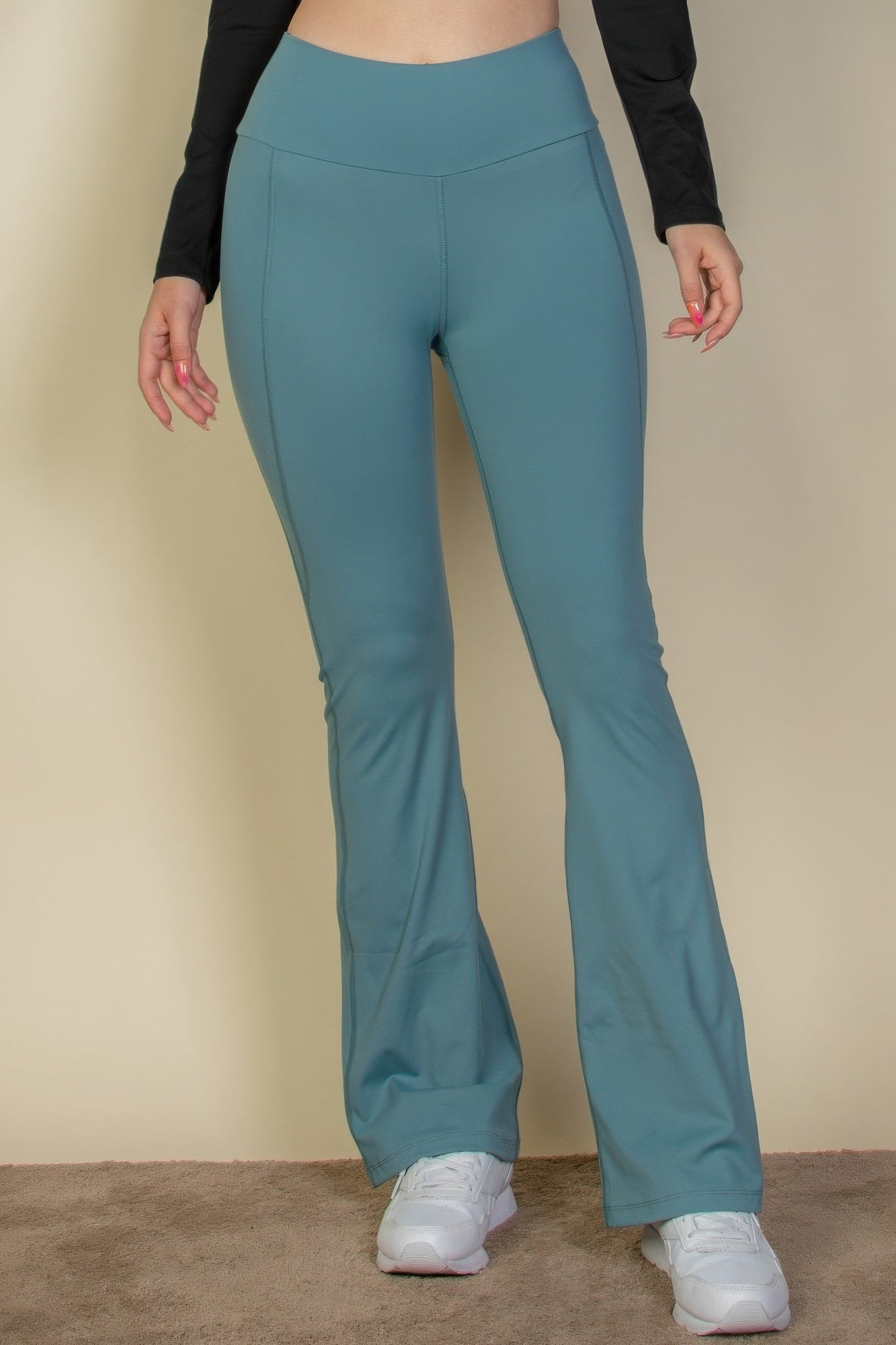 New Arrival – Wide waistband flare leg pants – New Arrival Now Live