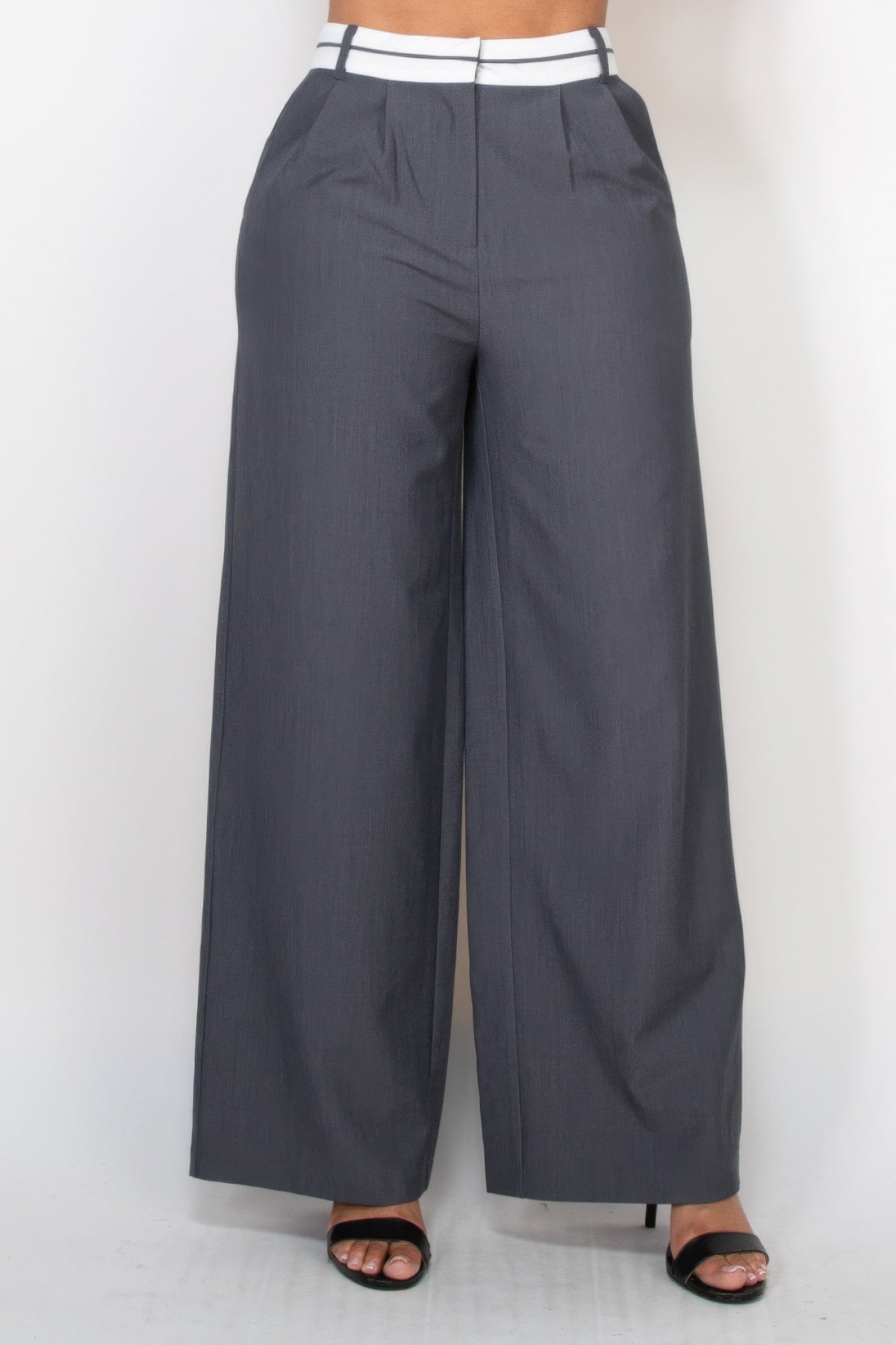 New Arrival – Pleated Double Waistband Pants – New Arrival Now Live