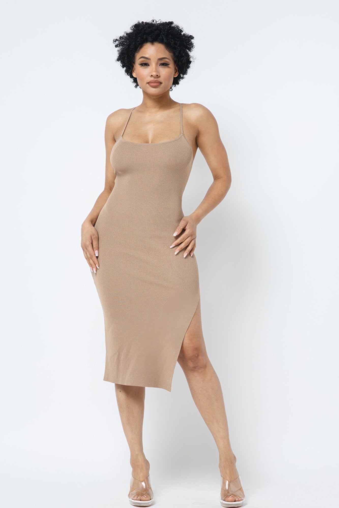 New Arrival – Side Slit Cami Dress – New Arrival Now Live
