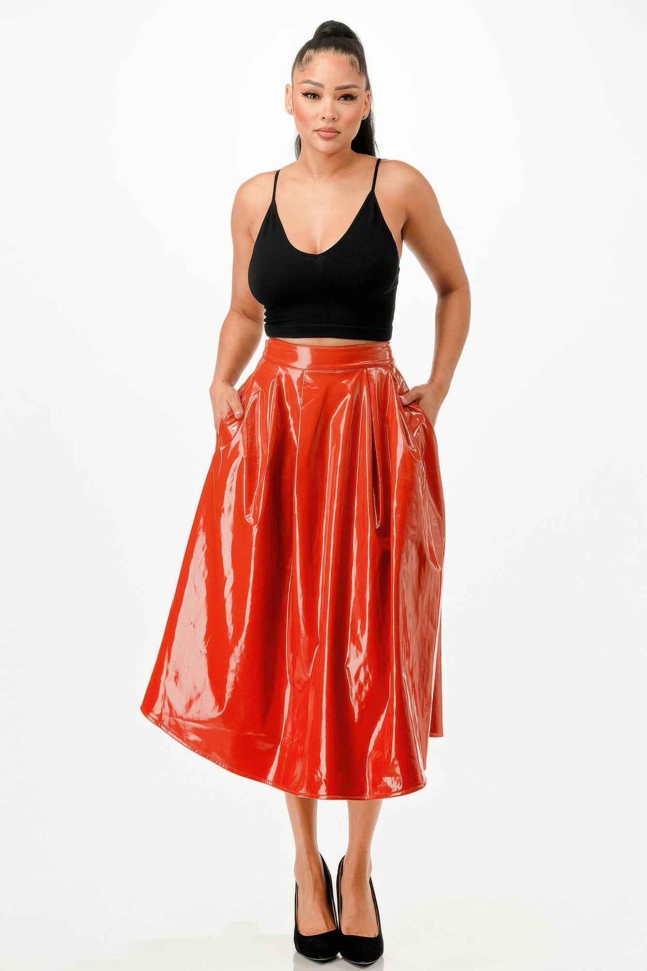 New Arrival – Midi Skirt With Pockets – New Arrival Now Live