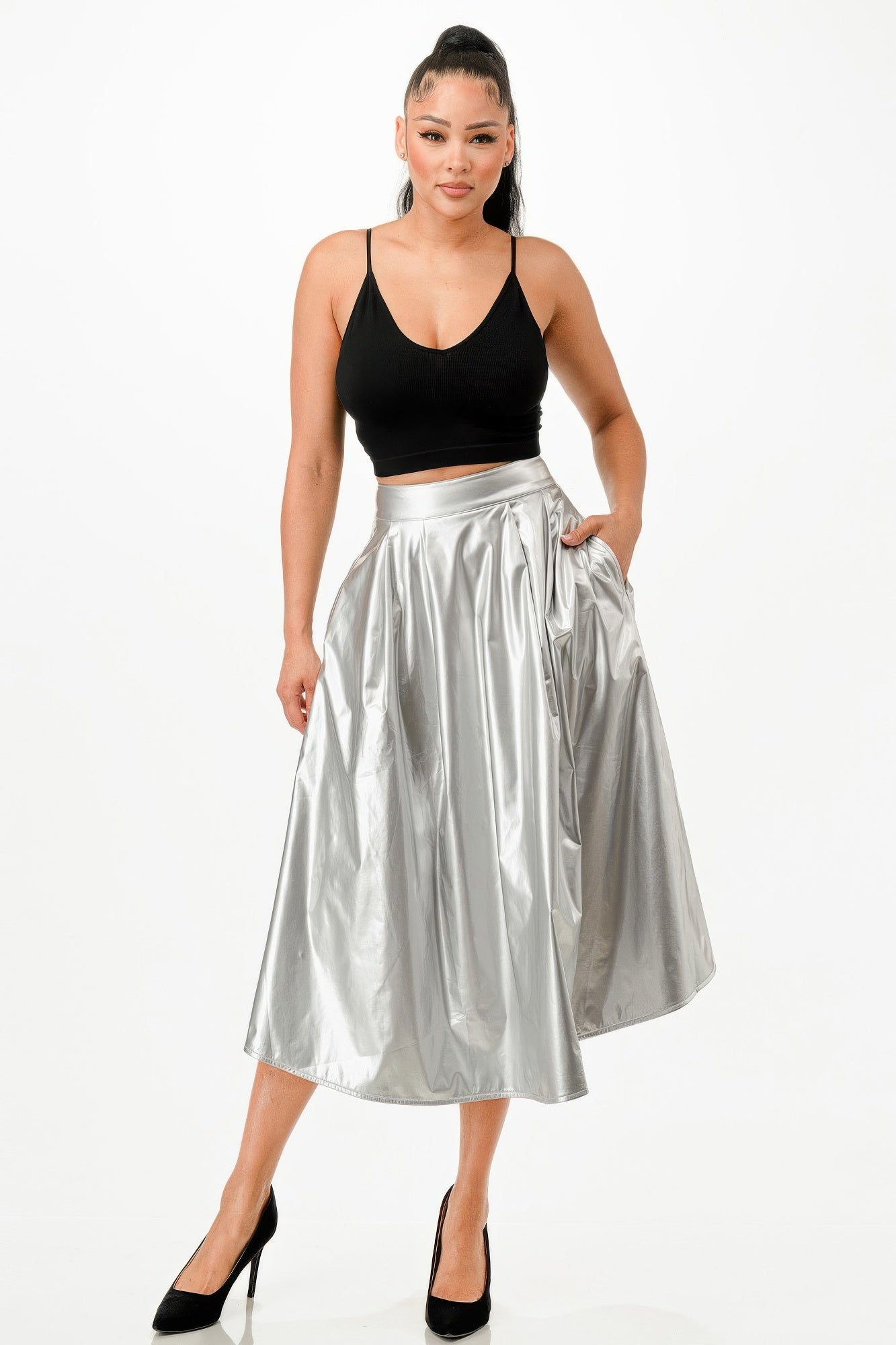 New Arrival – Midi Skirt With Pockets – New Arrival Now Live