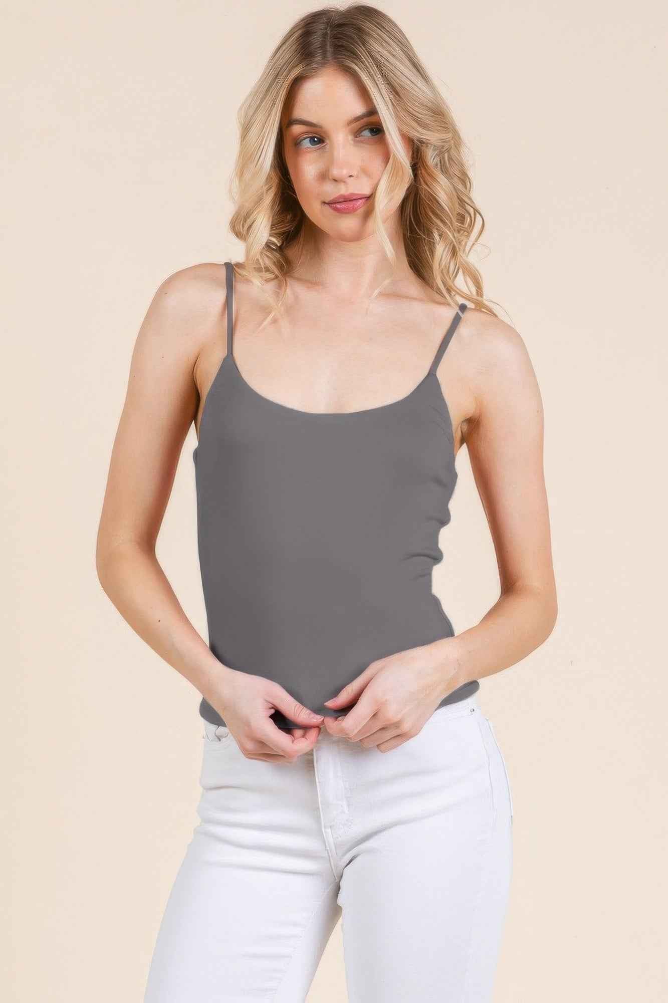 New Arrival – Basic Double Layers Fitted Cami Top – New Arrival Now Live