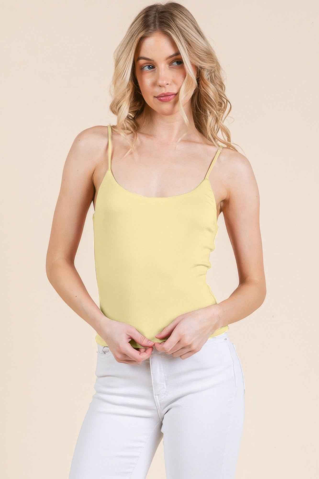 New Arrival – Basic Double Layers Fitted Cami Top – New Arrival Now Live
