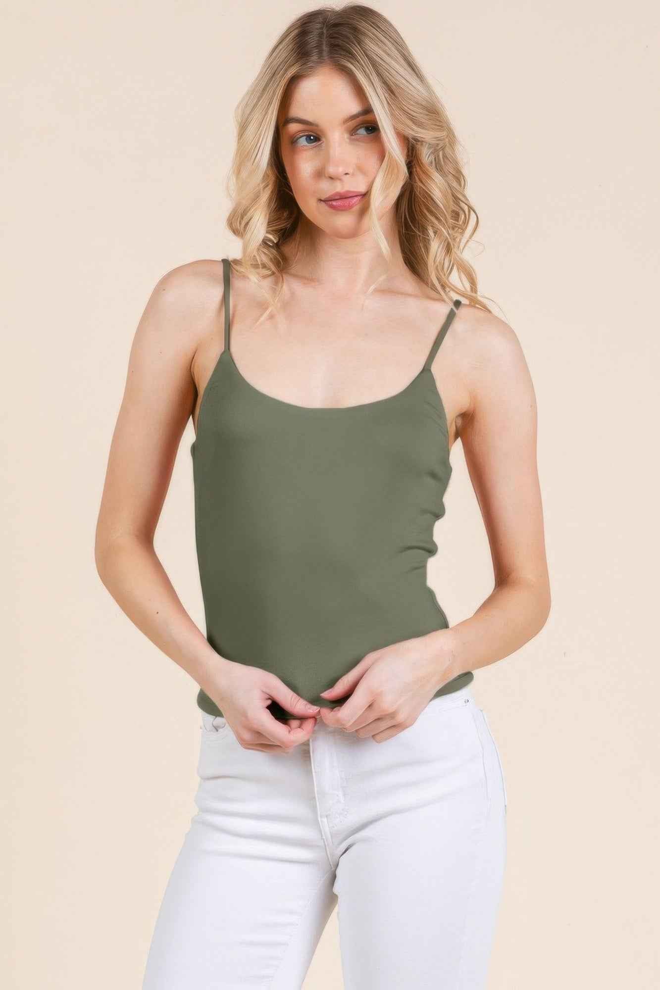 New Arrival – Basic Double Layers Fitted Cami Top – New Arrival Now Live