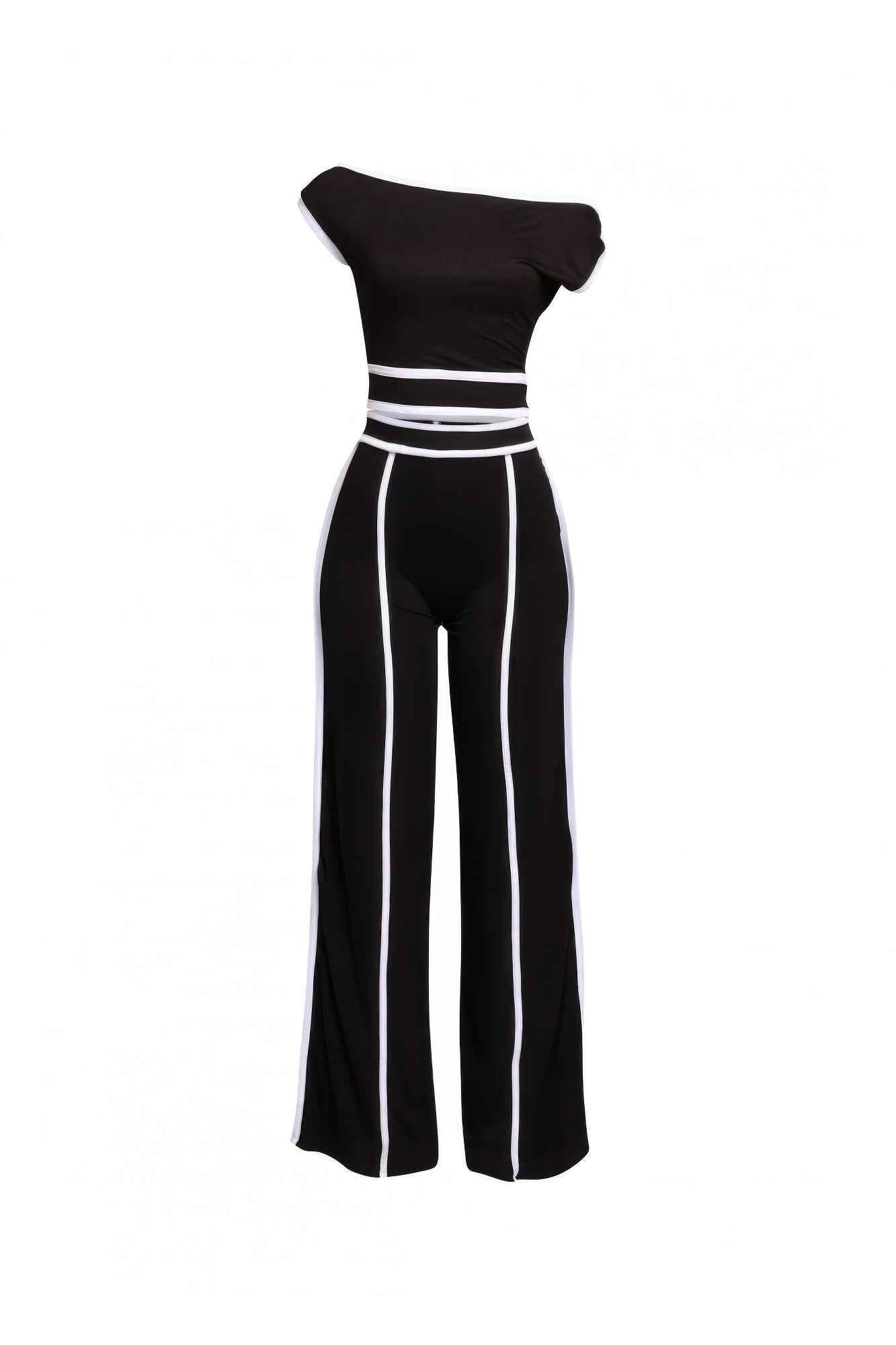 New Arrival – Color Contrast Detailed Off Shoulder Set – New Arrival Now Live