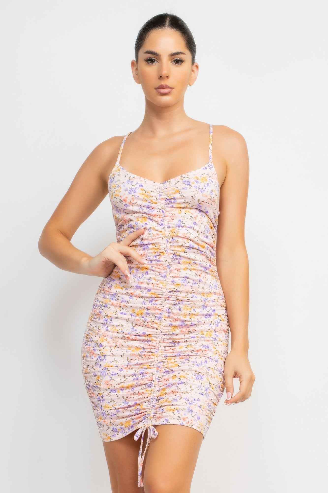 New Arrival – Ruched Floral Cami Dress – New Arrival Now Live