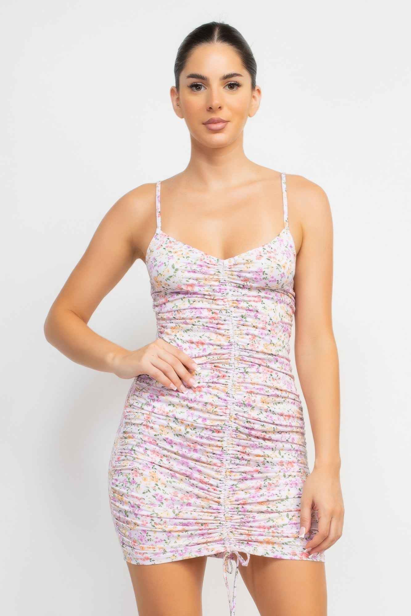 New Arrival – Ruched Floral Cami Dress – New Arrival Now Live