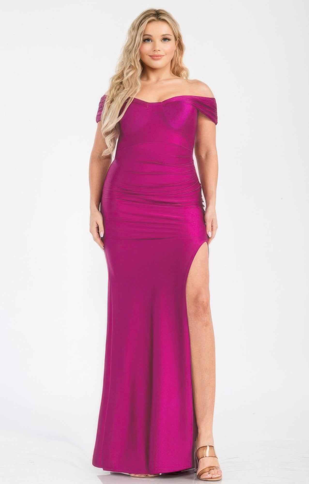 New Arrival – Plus Off Shoulder Draped Cross Wrap Maxidress – New Arrival Now Live