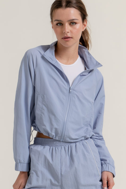 New Arrival – Long Slv Crop Activewear Anorak Jacket – New Arrival Now Live