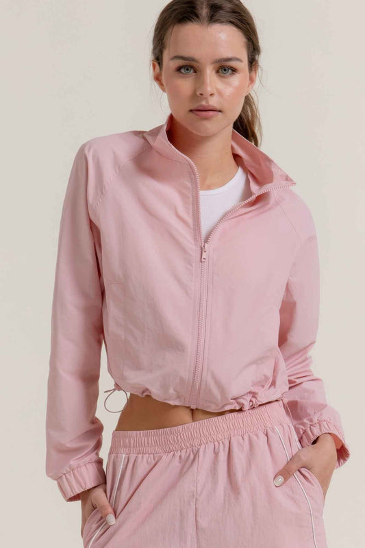 New Arrival – Long Slv Crop Activewear Anorak Jacket – New Arrival Now Live