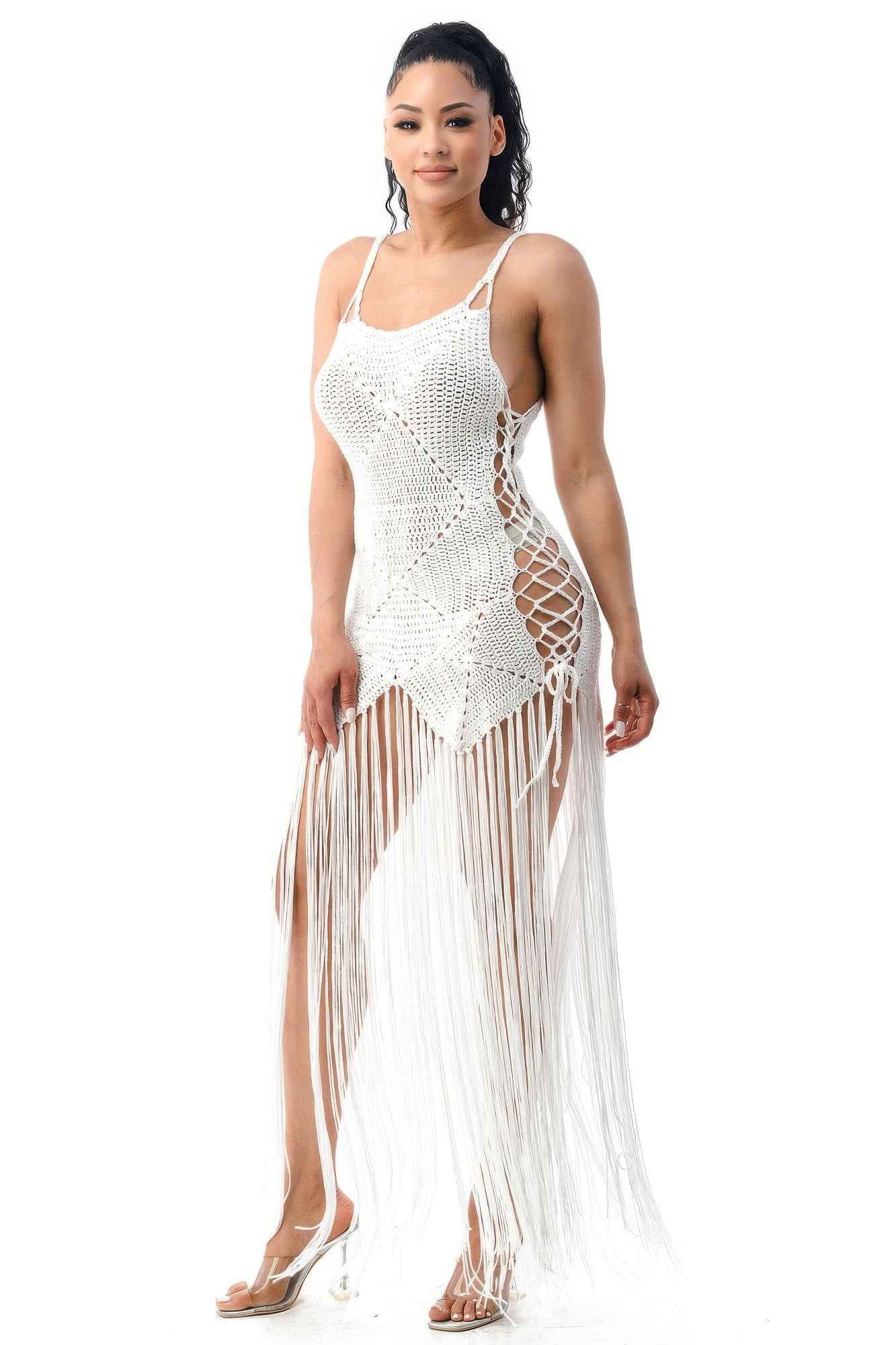 Crochet Dress Bottom Fringe