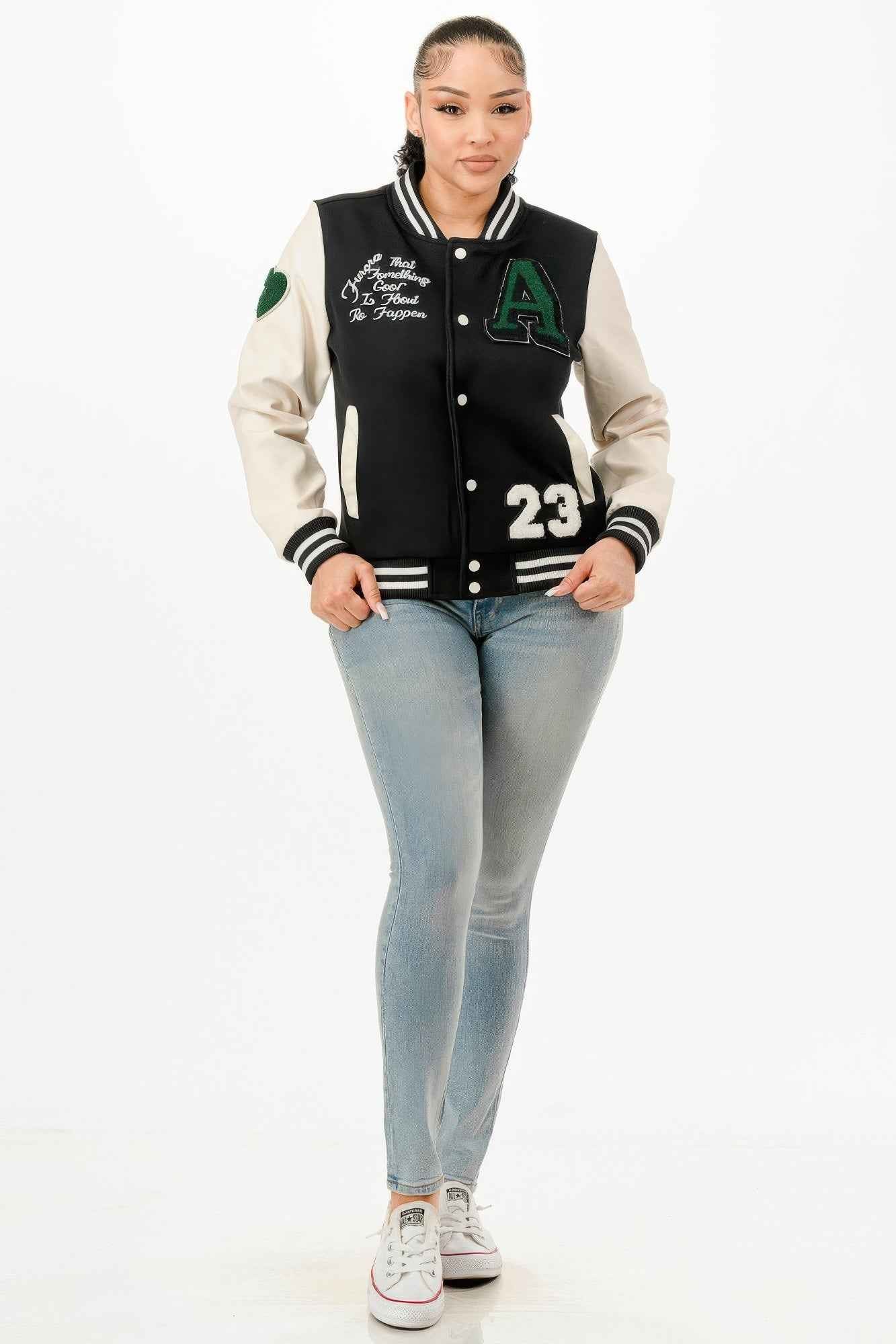 Patch Varsity Bomber Jacket