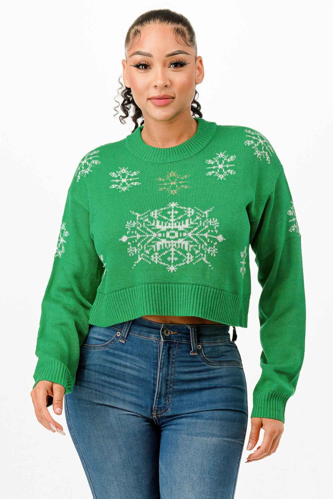 Cropped Christmas Sweater