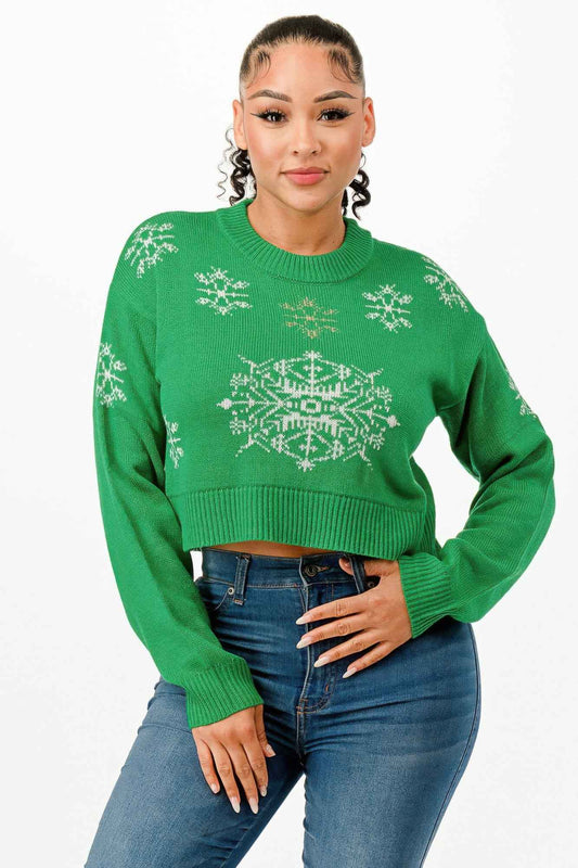 Cropped Christmas Sweater