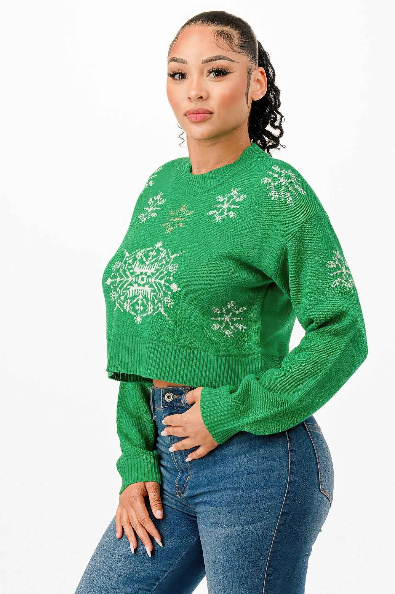 Cropped Christmas Sweater