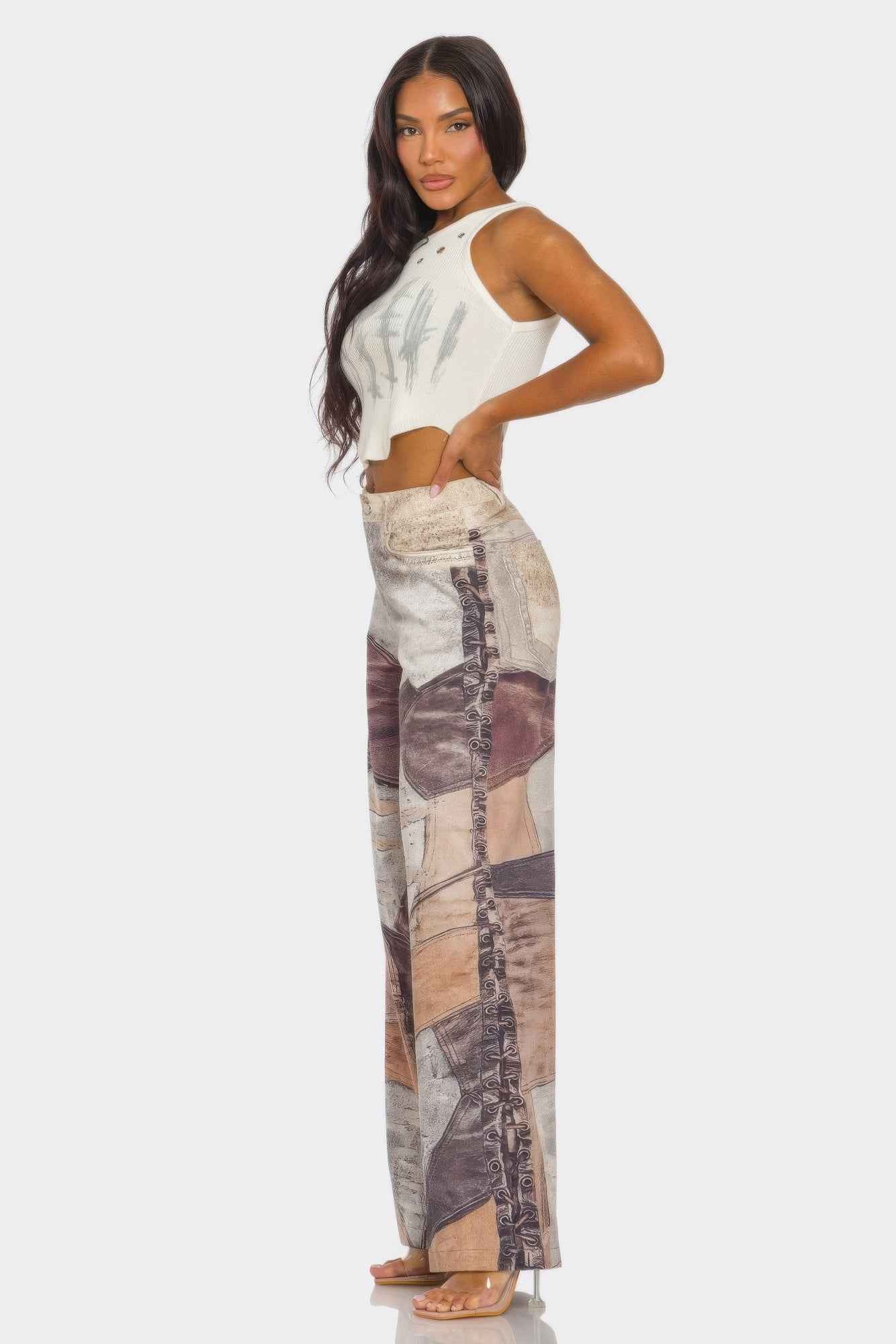 Fabric Printed Pants