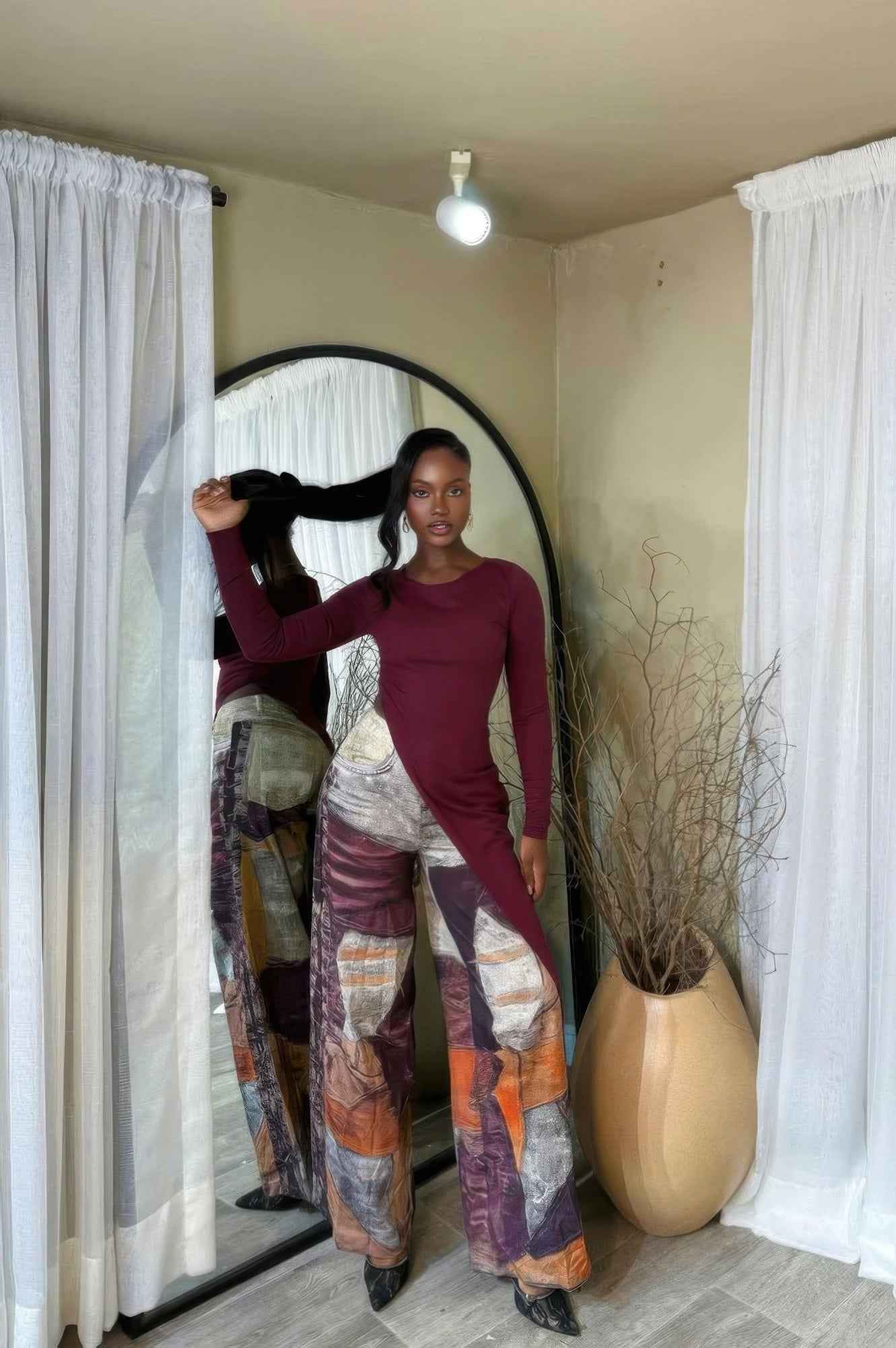 Fabric Printed Pants